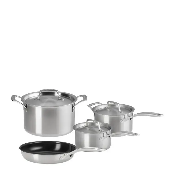 Essential 3-ply grytesett 4 deler inkl stekepanne stål/keramisk