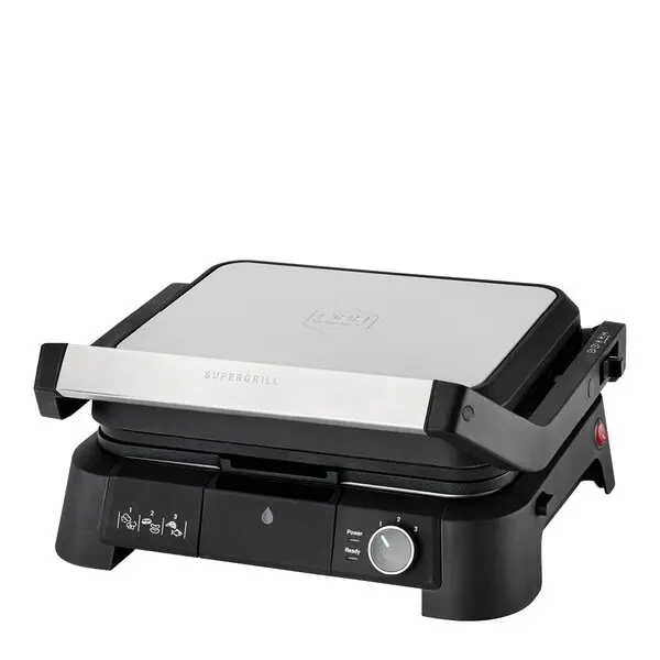 SuperGrill grill 3-i-1 2000 W rustfritt stål