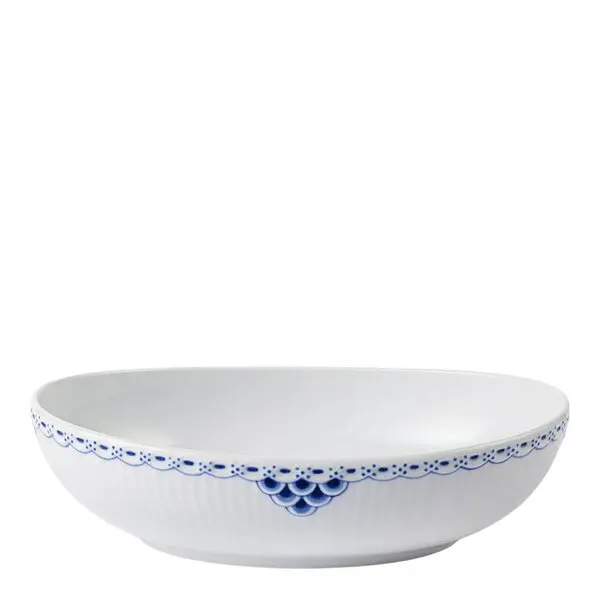 Princess oval skål 75 cl blå/hvit