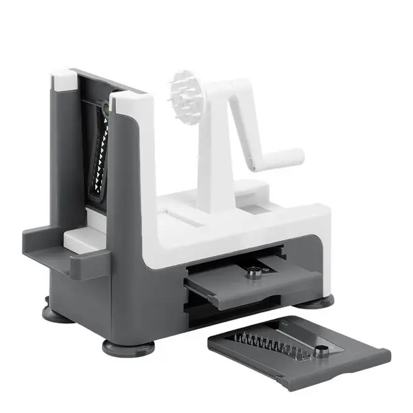 Spiralizer med 3 kniver: 2mm, 3mm og spiraler