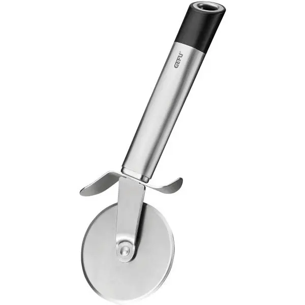 Primeline pizzahjul 20,4 cm stål/svart
