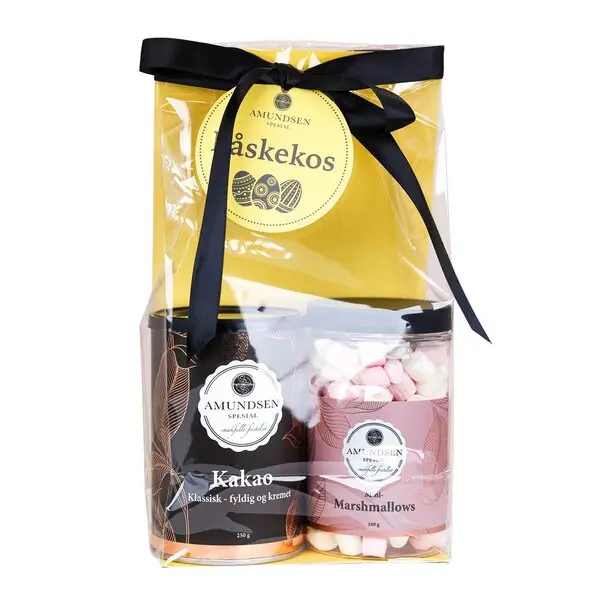 Påskegave med kakao og mini marshmallows 449g
