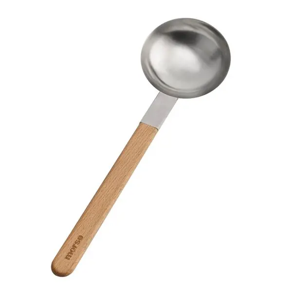 Vulcano wok redskap skje 40 cm stål/eik