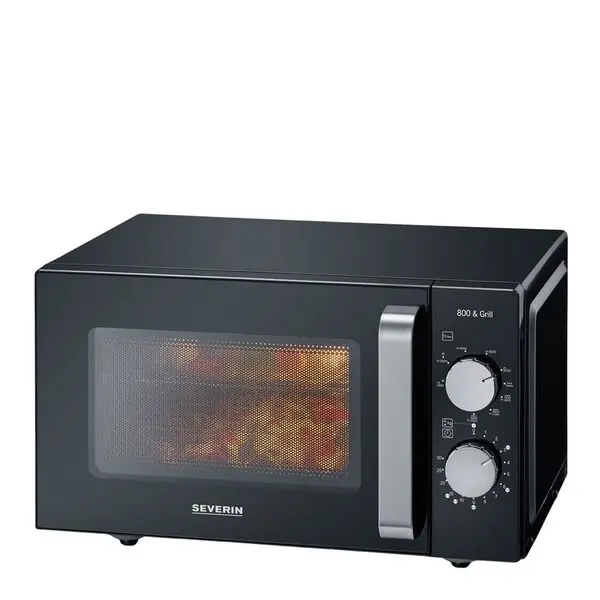 Mikrobølgeovn MW7762 med glassbunn og grill 20L 800W