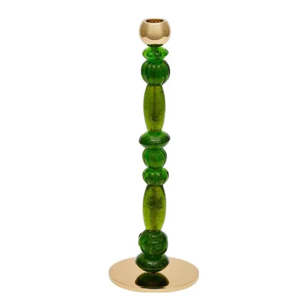 Beads lysestake S 34 cm mørk grønn
