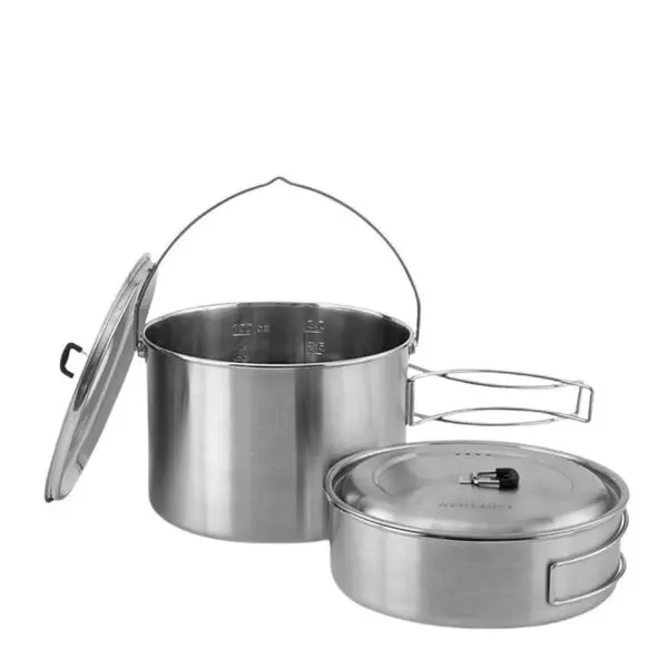 2 pot sett kjele 2 deler 1,5L + 3L