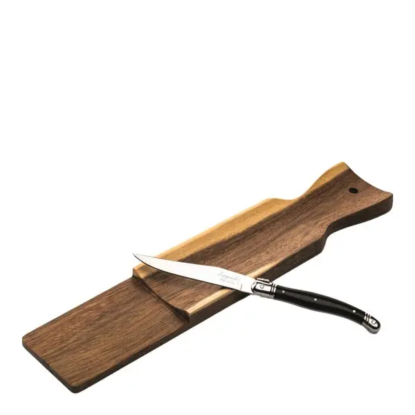 Skjærebrett med kniv for pølse