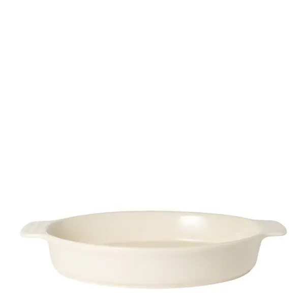 Classic ildfast form 37x25 cm oval hvit
