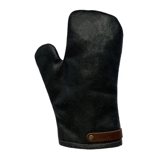 Leather grytevott svart