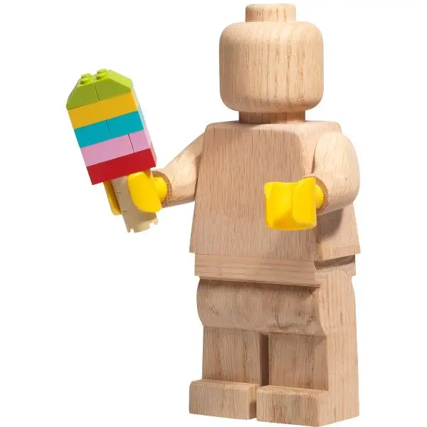Wooden collection LEGO® minifigur 21 cm såpet eik
