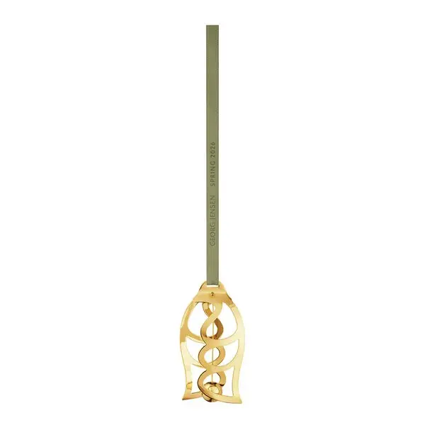 Vår 2026 ornament 18K gullbelagt stål