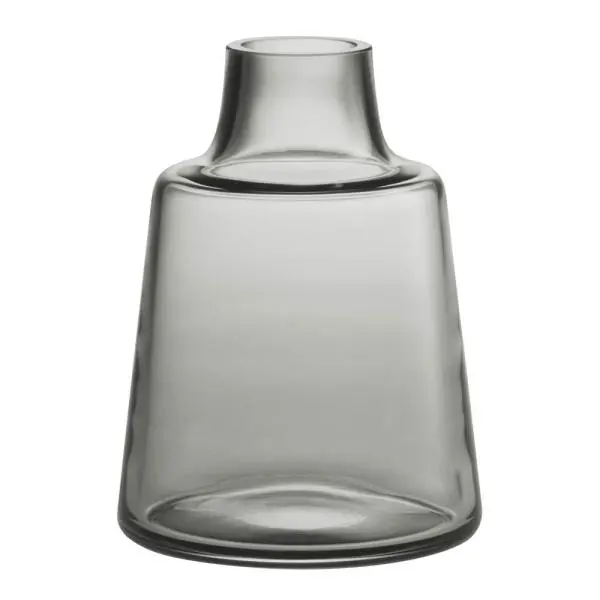 Flora vase kort 12 cm smoke