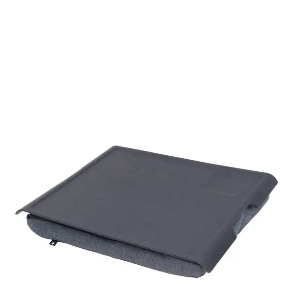 Laptray knebrett anti-slip 43x38 cm svart/grå