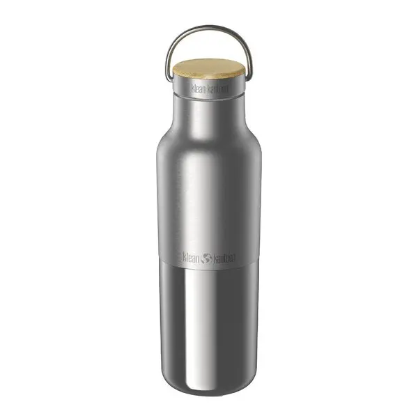 Insulated Reflect termoflaske 0,47L med bambuslokk børstet stål