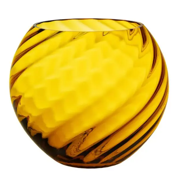 Marika vase 16 cm amber