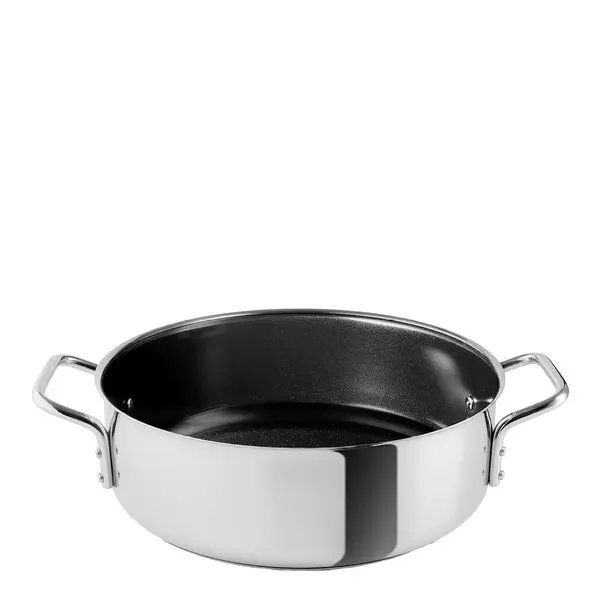 Stainless Steel sautégryte 3,5L keramisk Slip-Let® belegg