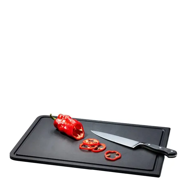 Duracore skjærebrett med renne 44x29,8 cm svart