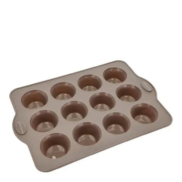 Muffinform 12 stk silikon latte