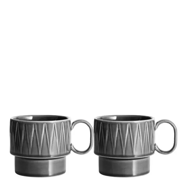 Coffee & More tekrus 50 cl 2 stk grå