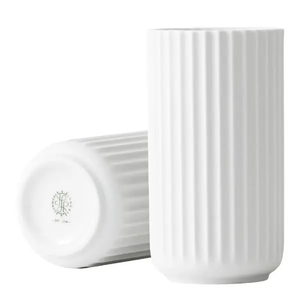 Vase 15,5 cm hvit blank