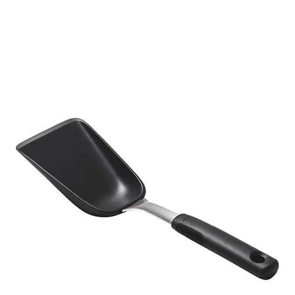 Skje til stekebrett 29 cm svart/stål