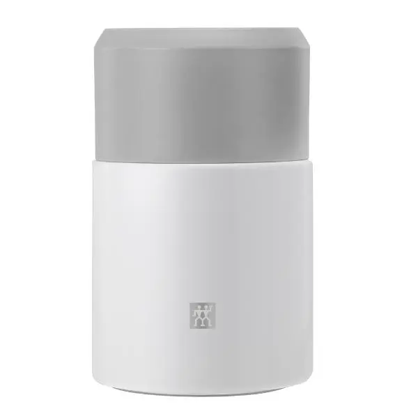 Thermo mattermos m/skje 70 cl sølv/hvit