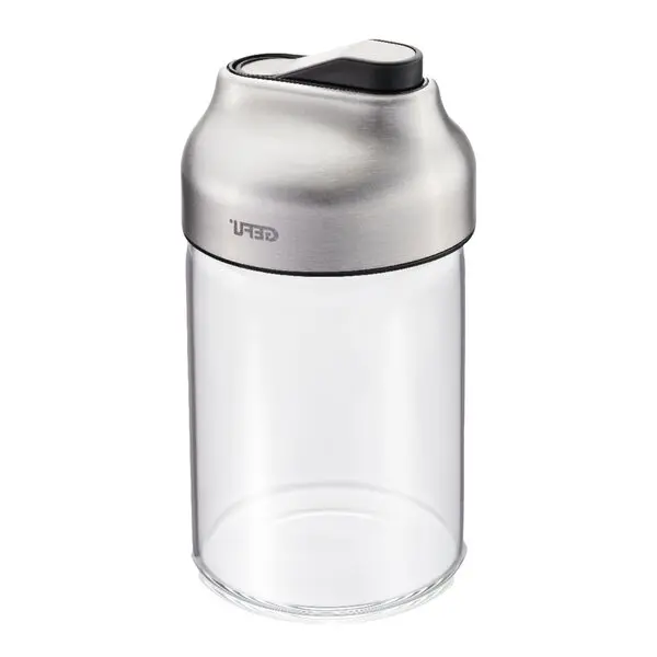 Tip sukkerstrøer 180 ml klar/stål
