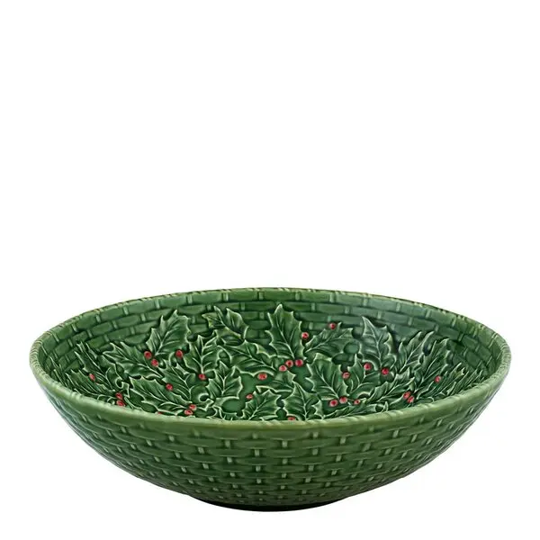 Holly skål 35,5 cm misteltein grønn