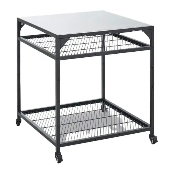 Modulbord til pizzaovn 80x80x90 cm svart