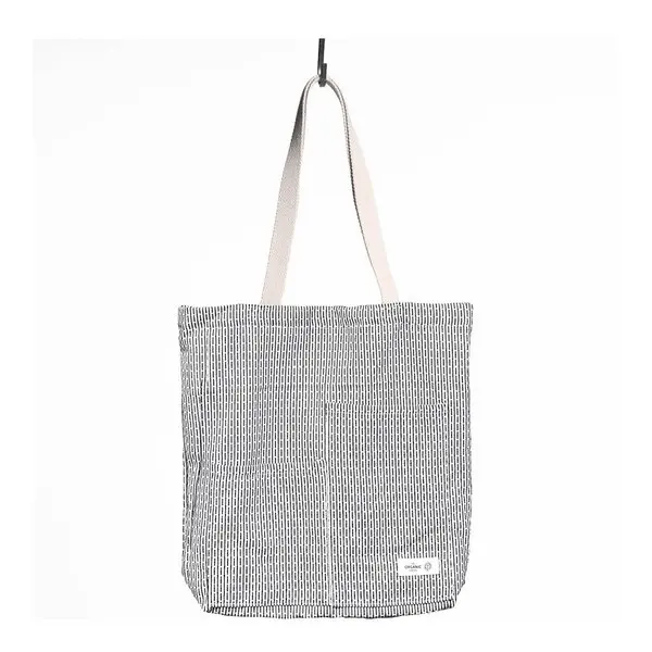 Piqué handlenett 30x35 cm morning grey