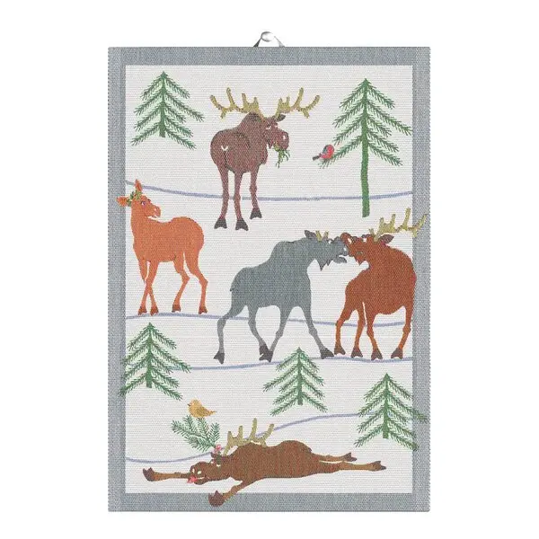 Clumsy Moose håndkle 35x50 cm