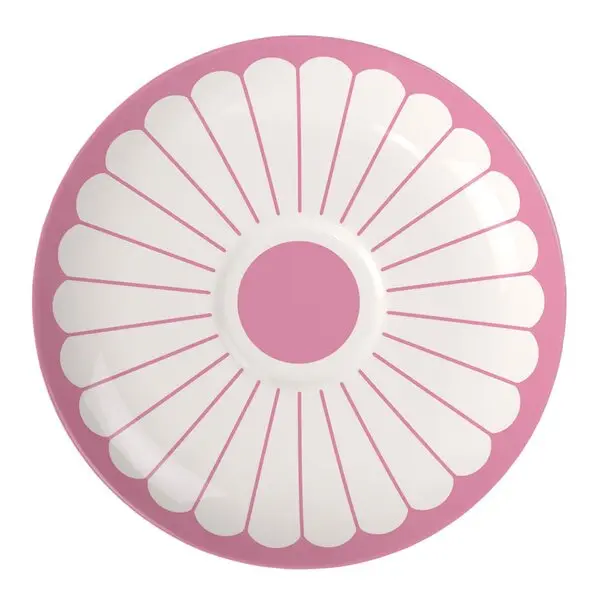 Fleur cassis fat til cappuccinokopp 17,5 cm rosa