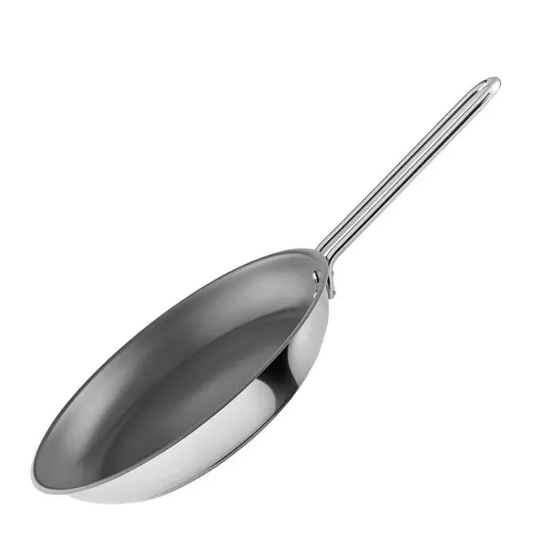Stainless Steel stekepanne 24 cm titanium