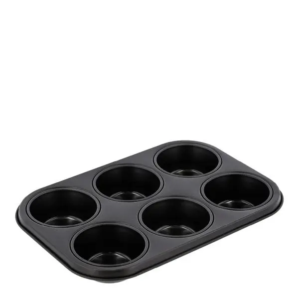 Muffinsform 6 stk 27x18,5x3 cm stål