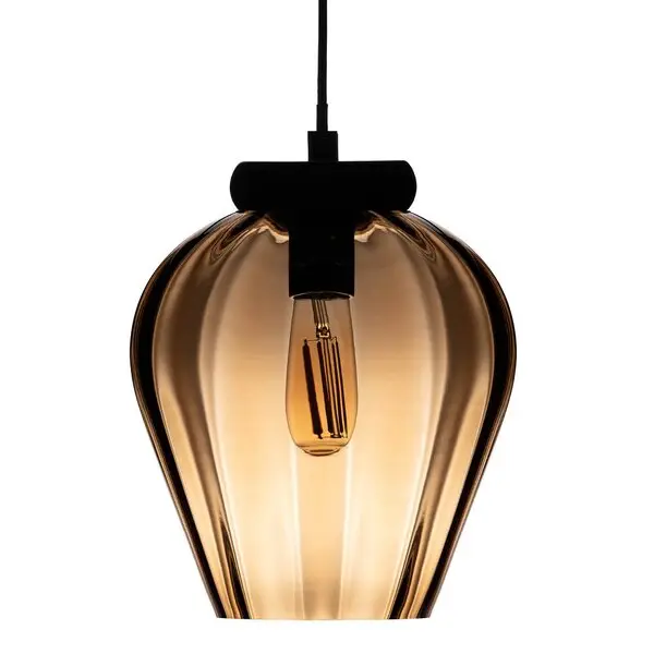 Rocks taklampe 30 cm caramel