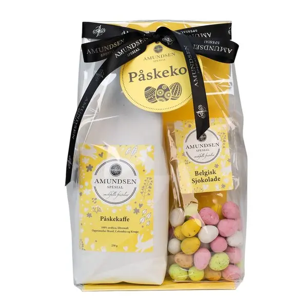 Påskegave med påskekaffe og mini egg