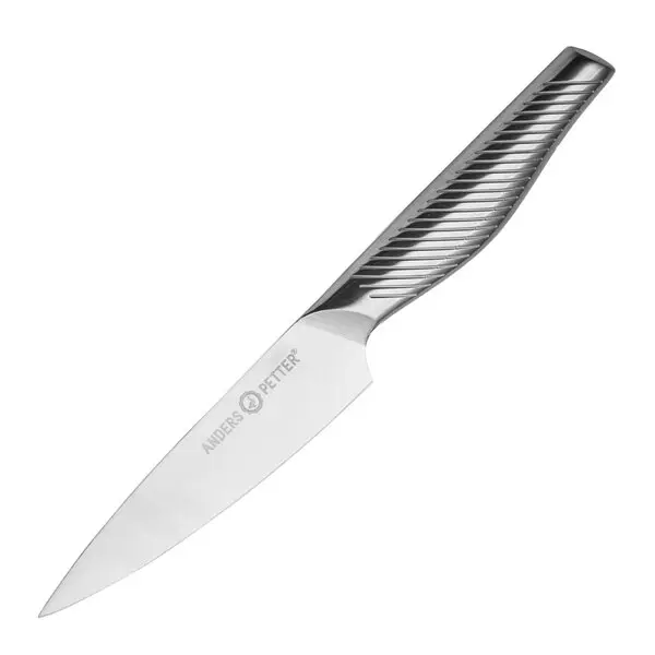 Kokkekniv 28 cm børstet stål