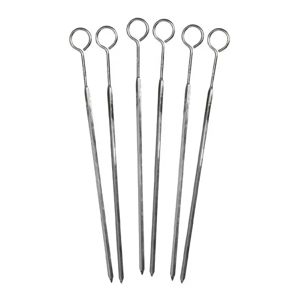 Grillspyd 25 cm 6 stk stål