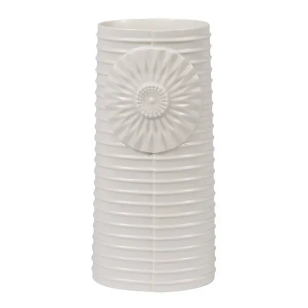Pipanella Lines oval vase 18,1x8,5 cm hvit