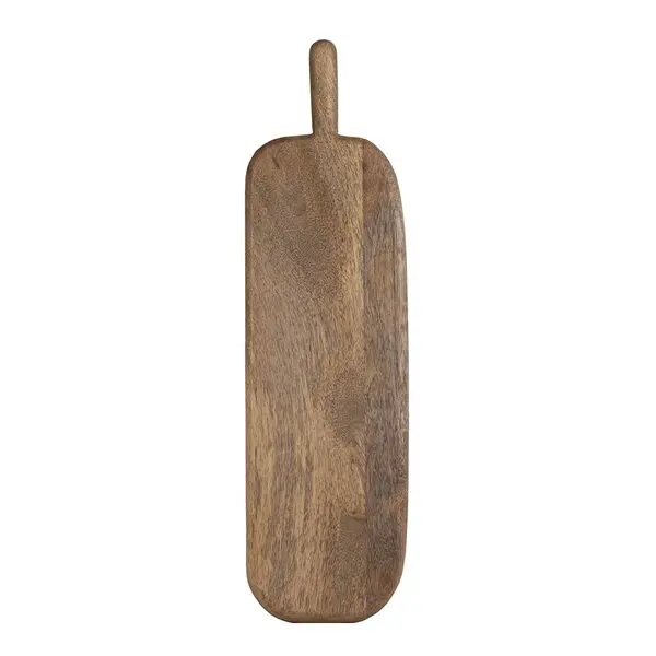 Skjærebrett mangotre 50x14 cm rustic brown