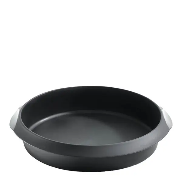 Bakeform i silikon rund 26 cm svart