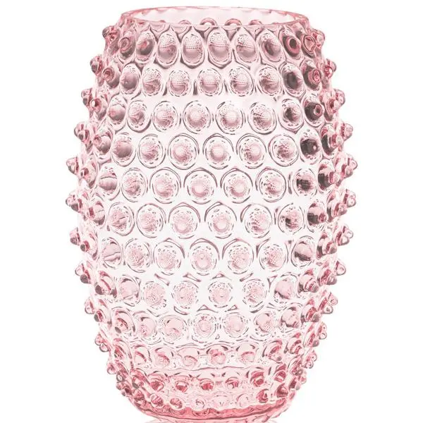 Hobnail egg vase 18 cm rosaline