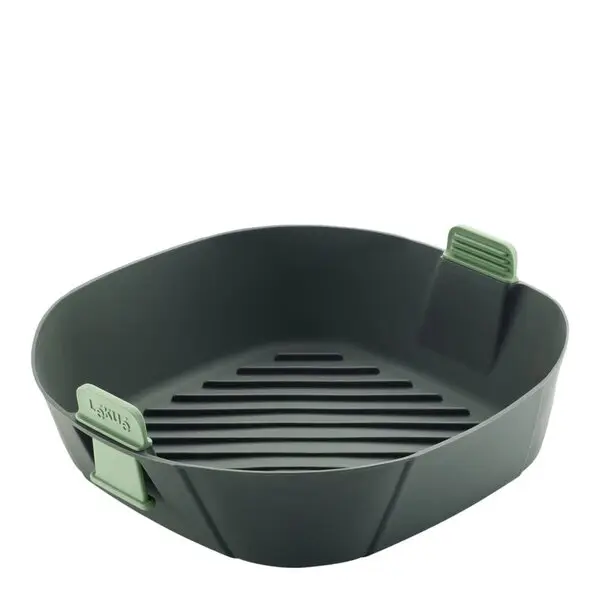 Silikonkurv XL til airfryer 25x25 cm grå
