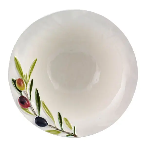 Olival skål 18,8 cm 54 cl oliven hvit
