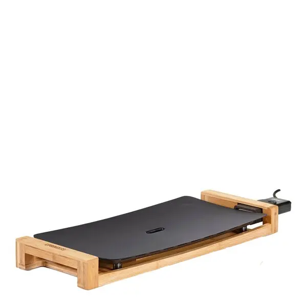 Bordgrill 50x25 cm 2200W non-stick svart/bambus