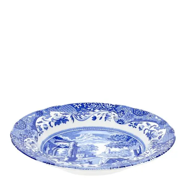 Blue Italian tallerken dyp 23 cm blå/hvit