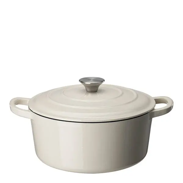 Basic støpejernsgryte 4,2L krem