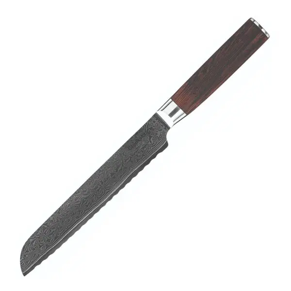 Damascus brødkniv 30 cm