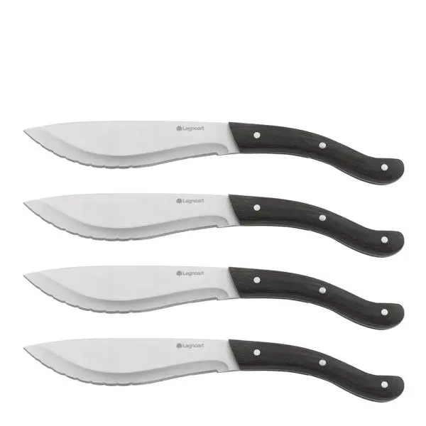 Tomahawk steakknivsett 4 stk mørkt skaft