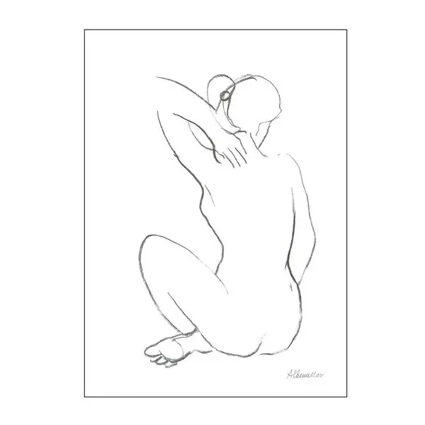 Wild Apple poster 30x40 cm nude sketch i